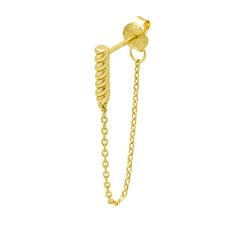 Double C Drop Chain Earring – Lallaco Boutique