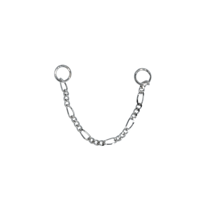 Zeruiah | Dangle Drop Figaro Chain Huggie Hoop Earring Charm - LB BOUTIQ
