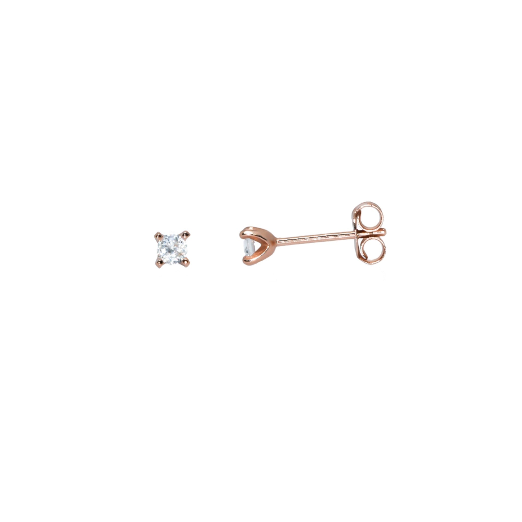3mm Tiny Zirconia Stud Earring - LB BOUTIQ